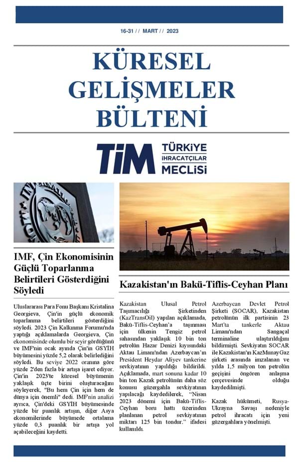 16-31 Mart 2023 Bülteni 